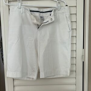 GAP White Flat Front Shorts Casual Style